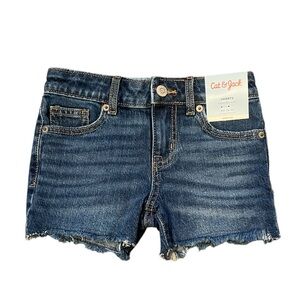 Cat &‎ Jack Denim Stretch Adjustable Fray Hem Shorts